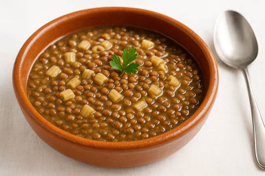 Minestra di  Pasta e Lenticchie