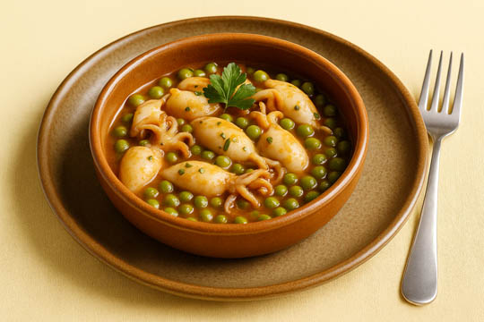 Seppie con Piselli